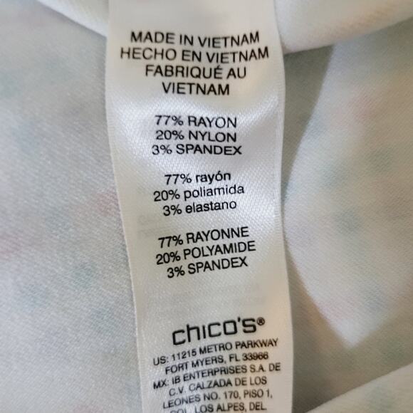 Chico's Perfect Stretch Josie Capri Pull-on Pants Size 14/Large - Picture 7 of 8